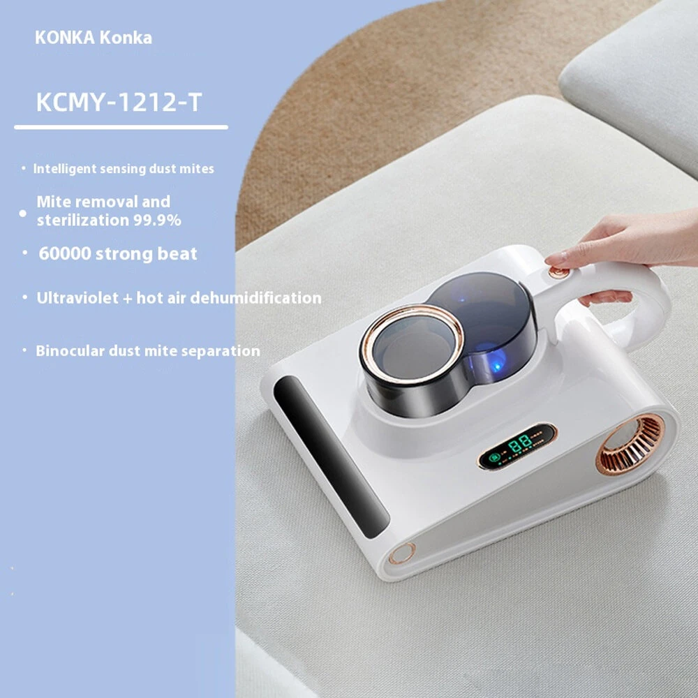 KONKA Mite Remover with UV Light 10000Pa Strong Suction Lightweight Bed Vacuum Cleaner Washable HEPA Filter Mattress Vacuum — view 5