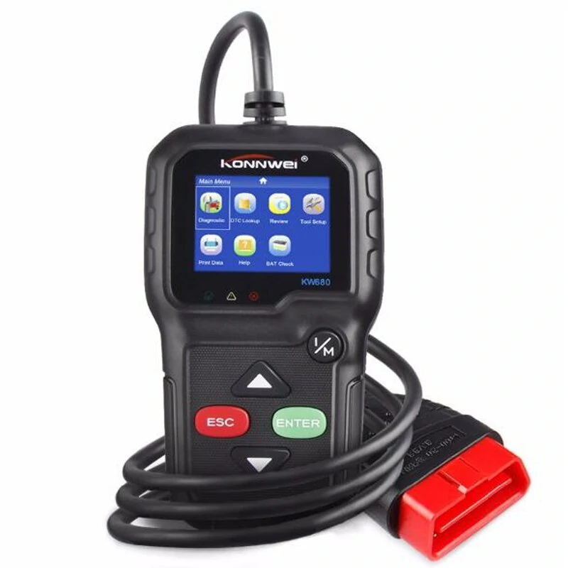 KONNWEI KW680 OBD2 Code Reader Universal Car Diagnostic Scanner Tool Full OBDII EOBD Function — view 2