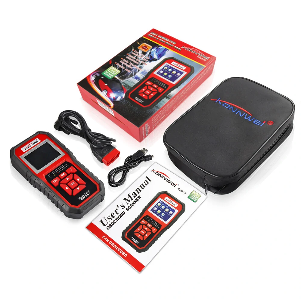 KONNWEI KW850 OBD2 Car Scan Diagnostic Tool EOBD Scanner Engine Fault Code Reader Multi-languages — view 4