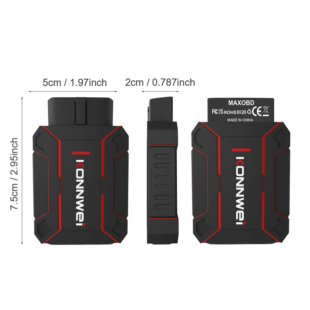 KONNWEI MAXOBD Full Car System OBD2 Scanner Diagnostic Tool for iOS Android Code Read Engineirbag Automatic Transmission ABS Alarm Fault Code Reader — view 10