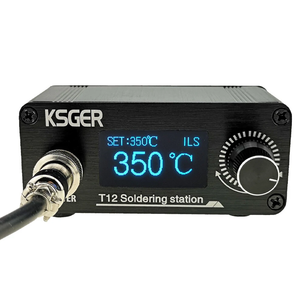 KSGER Mini STM32 V3.1S OLED  T12 Soldering Iron Station DIY Plastic 907 9501 Handle Electric Tools Quick Heating T12 Iron Tips 8s Tins — view 5