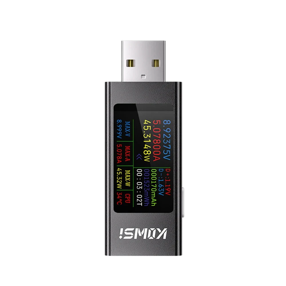 KWS-MX23 USB Digital DC Voltage Ammeter Power Meter Voltmeter Current Meter Cell Phone Charging Tester Detector DC4-30V — view 7