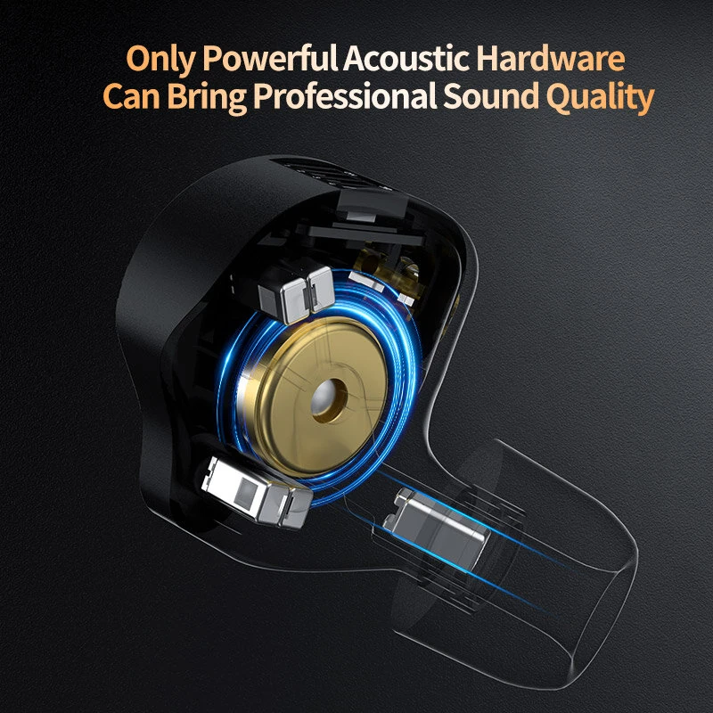 KZ-ZS12 PRO X 5BA+1DD Tuning Earbuds 12 Drivers HiFi Bass In-Ear Monitor Earphone 3.5mm Wired Earbuds with Detachable Cable — view 3