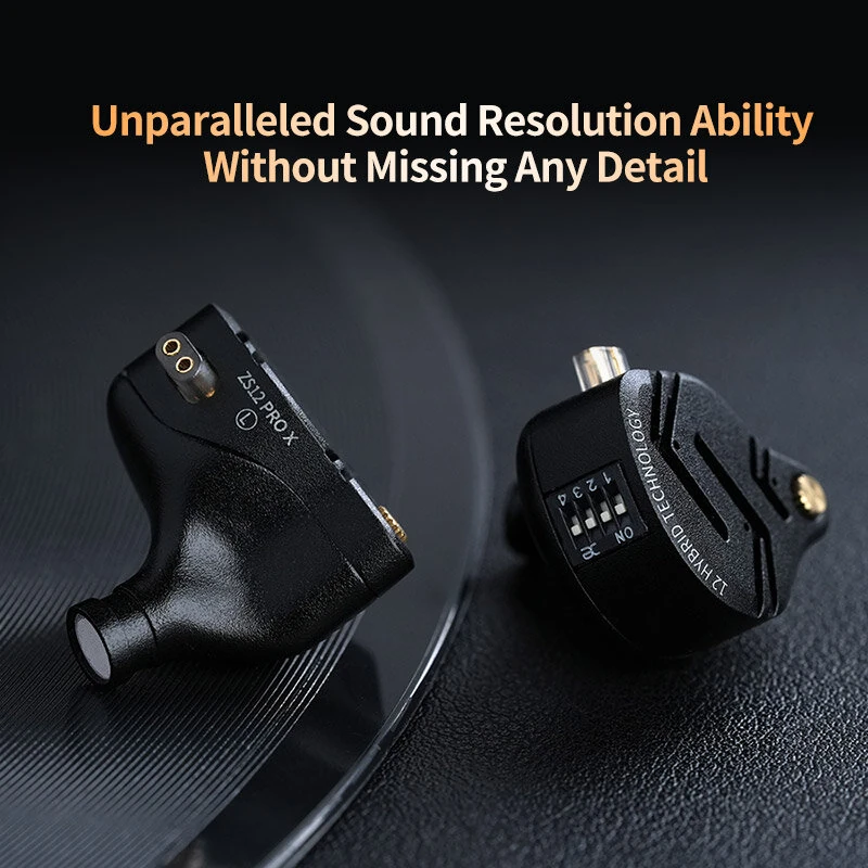 KZ-ZS12 PRO X 5BA+1DD Tuning Earbuds 12 Drivers HiFi Bass In-Ear Monitor Earphone 3.5mm Wired Earbuds with Detachable Cable — view 8