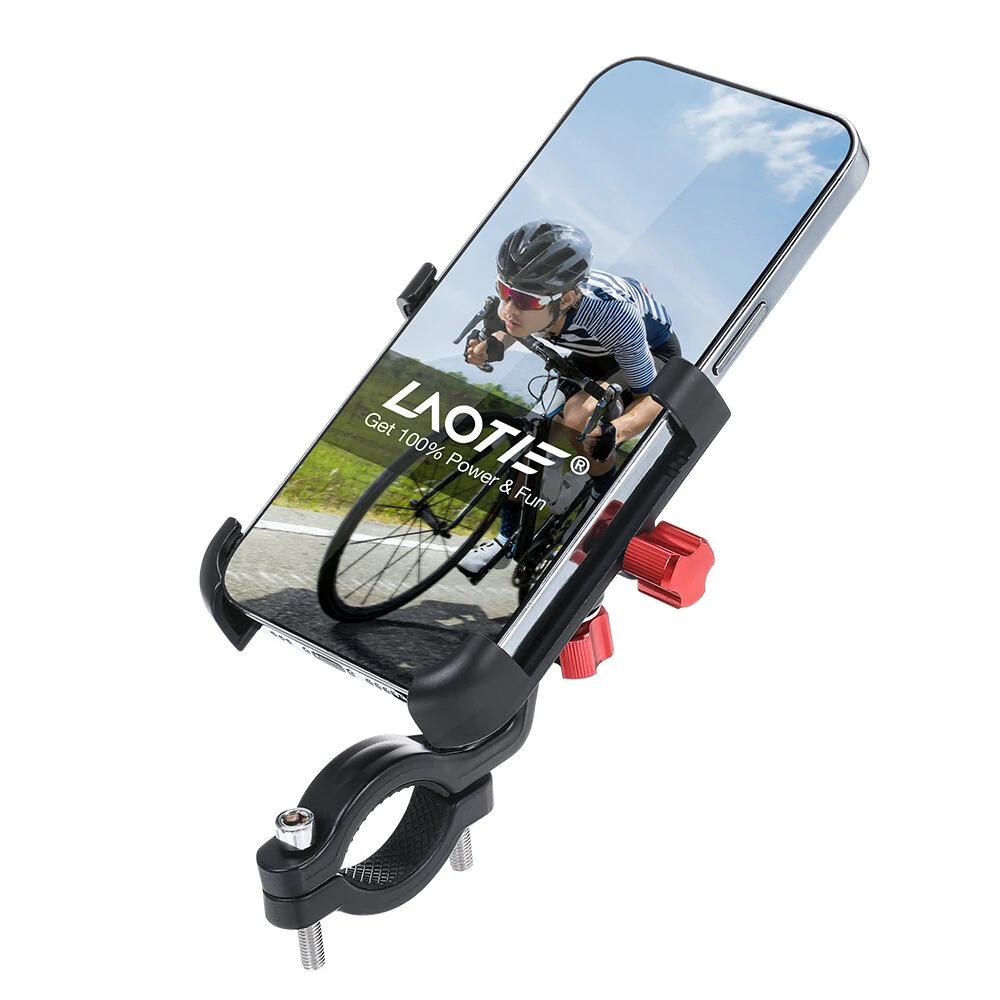 LAOTIE BM2 Universal Bike Phone Holder Four Corners Shockproof Free Rotation 4.0"-7.0" Cellphone Electric Scooter Motorcycle Bicycle Mount for SAMEBIKE LAOTIE — view 9