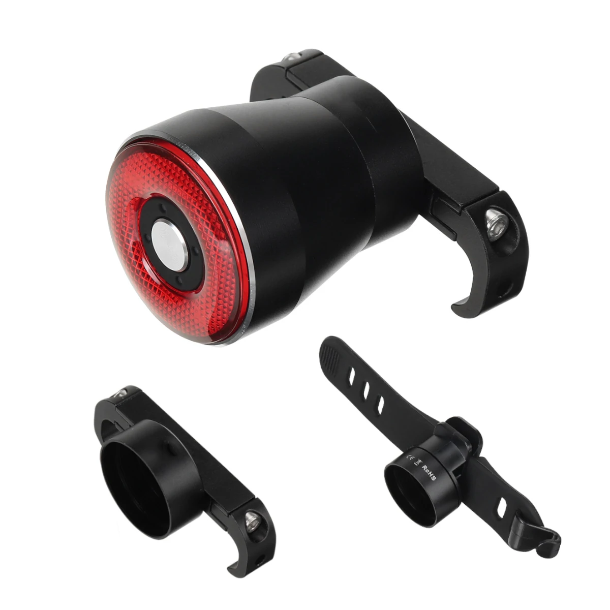 LAOTIE Smart Brake Bicycle Taillight Type-C USB Rechargeable Aluminum Alloy Optical Intelligent Bike Light BTM Bike Taillight — view 2