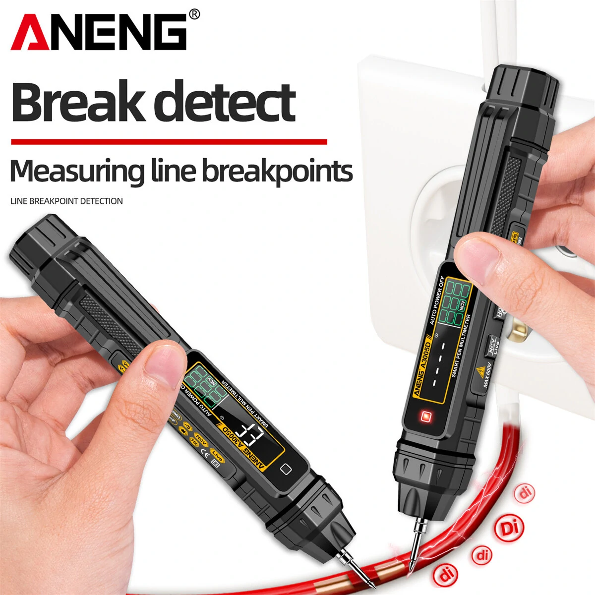 Latest Model ANENG A3005D 2In1 Multimeter Test Pen with VA Color Display Auto Shutdown Non-Contact Line Wiring Detection NCV Induction Technology High Portability for Electricians and DIY Enthusiasts — view 7