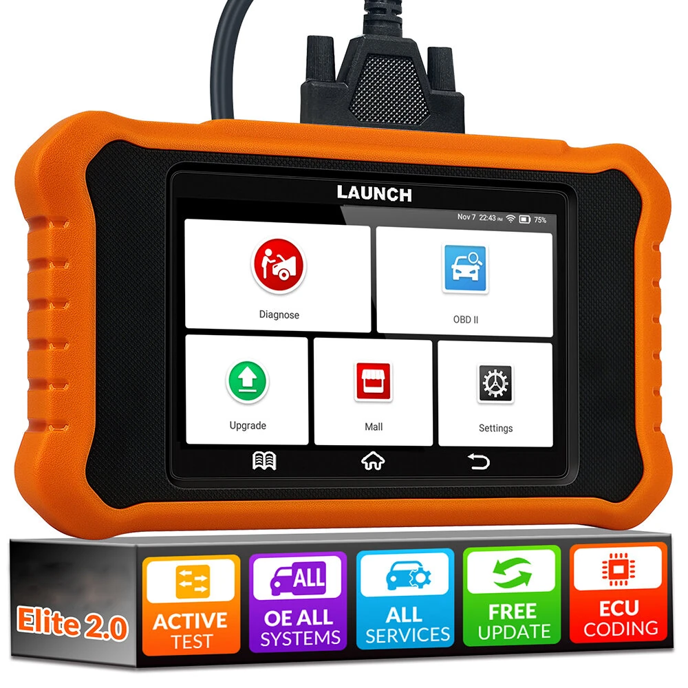 LAUNCH 431X Creader Elite 2.0 Bidirectional OBD2 Scanner All System Car Diagnostic Tool ECU Coding 31 Reset Lifetime Free Update — view 2