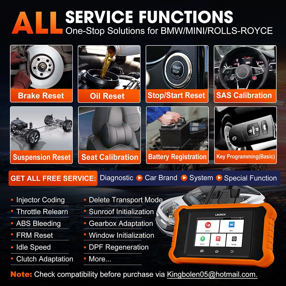 LAUNCH 431X Creader Elite 2.0 Bidirectional OBD2 Scanner All System Car Diagnostic Tool ECU Coding 31 Reset Lifetime Free Update — view 3