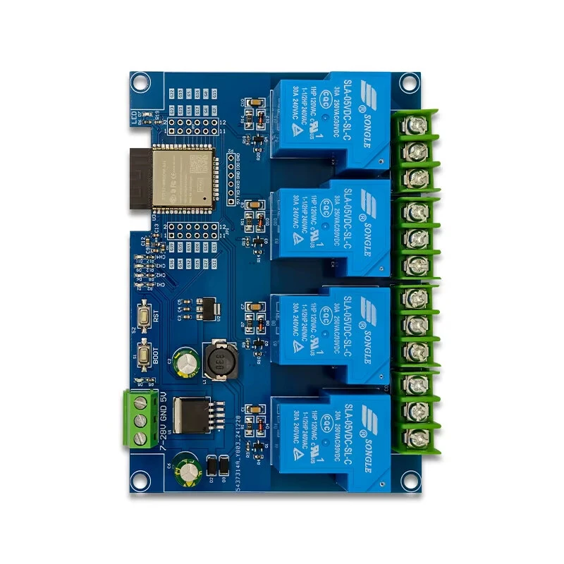 LC DC7-28/5V Power Supply ESP32 WiFi bluetooth Four-way 30A Relay Module ESP32 Development Board — Pricio