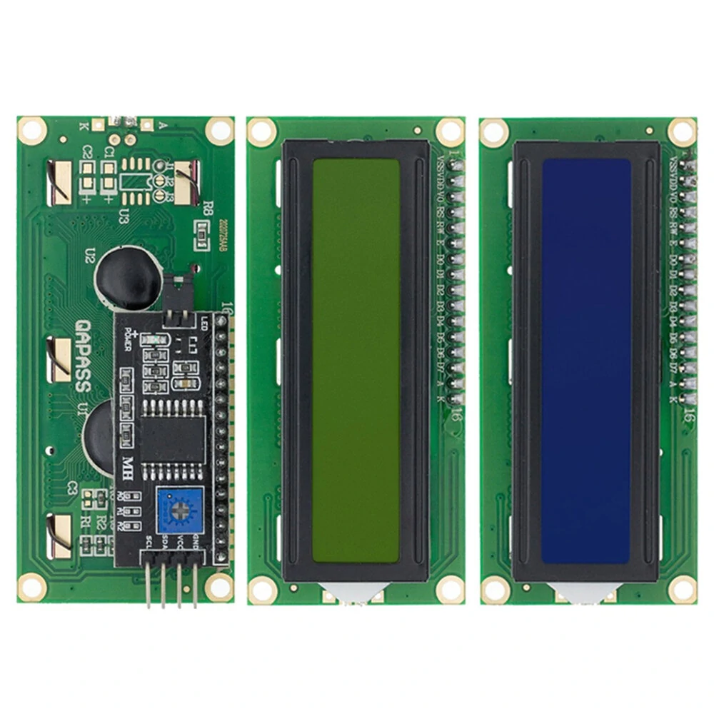 LCD1602 LCD Screen Module Blue/Yellow Green Screen IIC/I2C 1602 LCD Module LCD1602A Blue Screen with Back Module — view 2