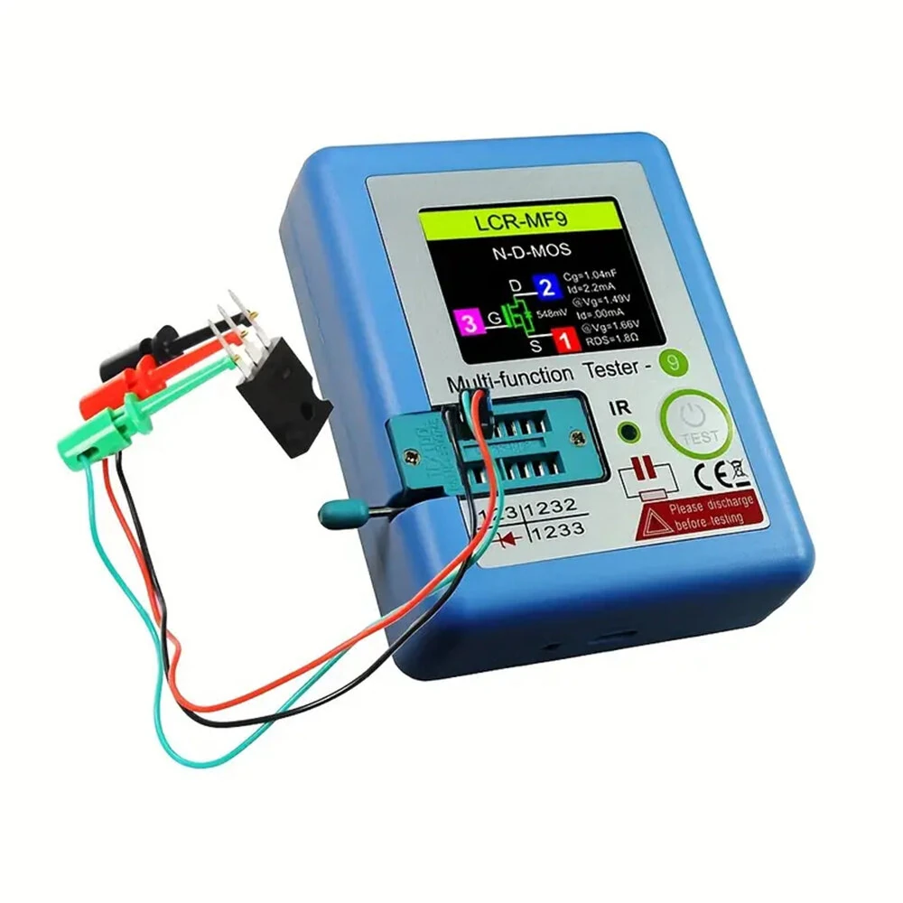 LCR-MF9 Advanced USB Rechargeable Multimeter 1.8" TFT LCD High Precision 0.01 Diode Transistor Capacitor and Resistance Tester Rechargeable Battery 36V Max — view 3