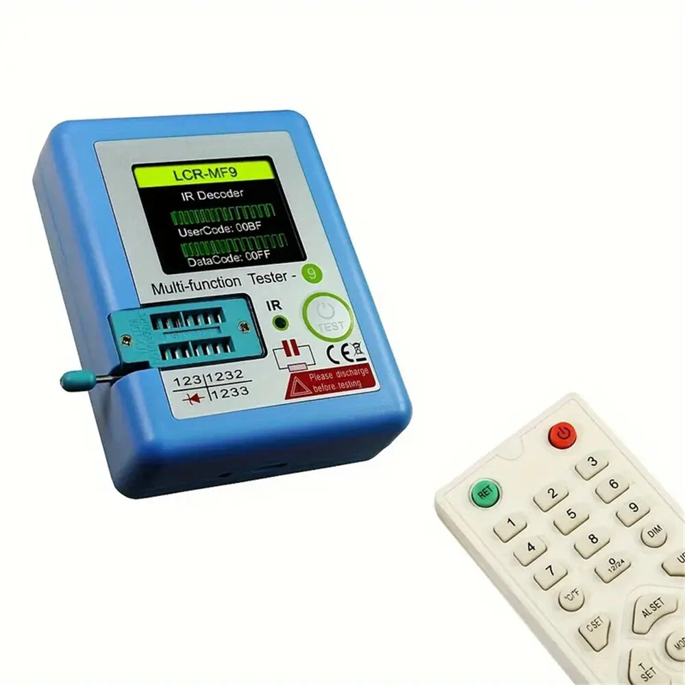 LCR-MF9 Advanced USB Rechargeable Multimeter 1.8" TFT LCD High Precision 0.01 Diode Transistor Capacitor and Resistance Tester Rechargeable Battery 36V Max — view 5