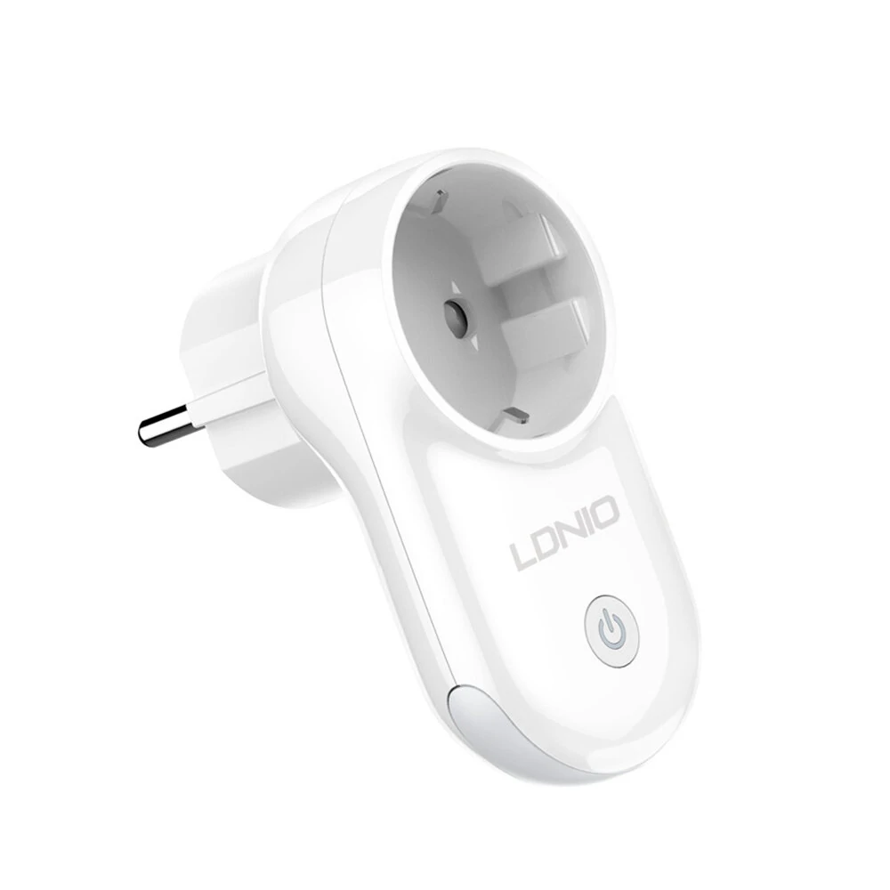 LDNIO 16A Smart WiFi EU Plug Socket Real-time Current Voltage Power Monitoring APP Timing Outlet with LED Light Voice Control with Alexa Google — LDNIO