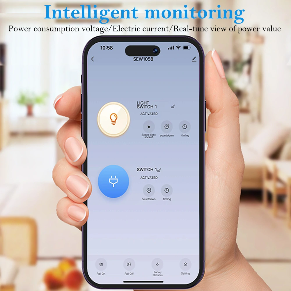 LDNIO 16A Smart WiFi EU Plug Socket Real-time Current Voltage Power Monitoring APP Timing Outlet with LED Light Voice Control with Alexa Google — view 6