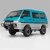 LDRC 1296 RTR 1/12 2.4G 4WD for Mitsubishi Delica L300 1986 RC Car Dual-Speed Mechanical Shifting Classis Off-Road Van Climbing Truck LED Light Full Proportional Control Metal Gears CVD Straight Axle Vehicles Models Toys — LDR\/C