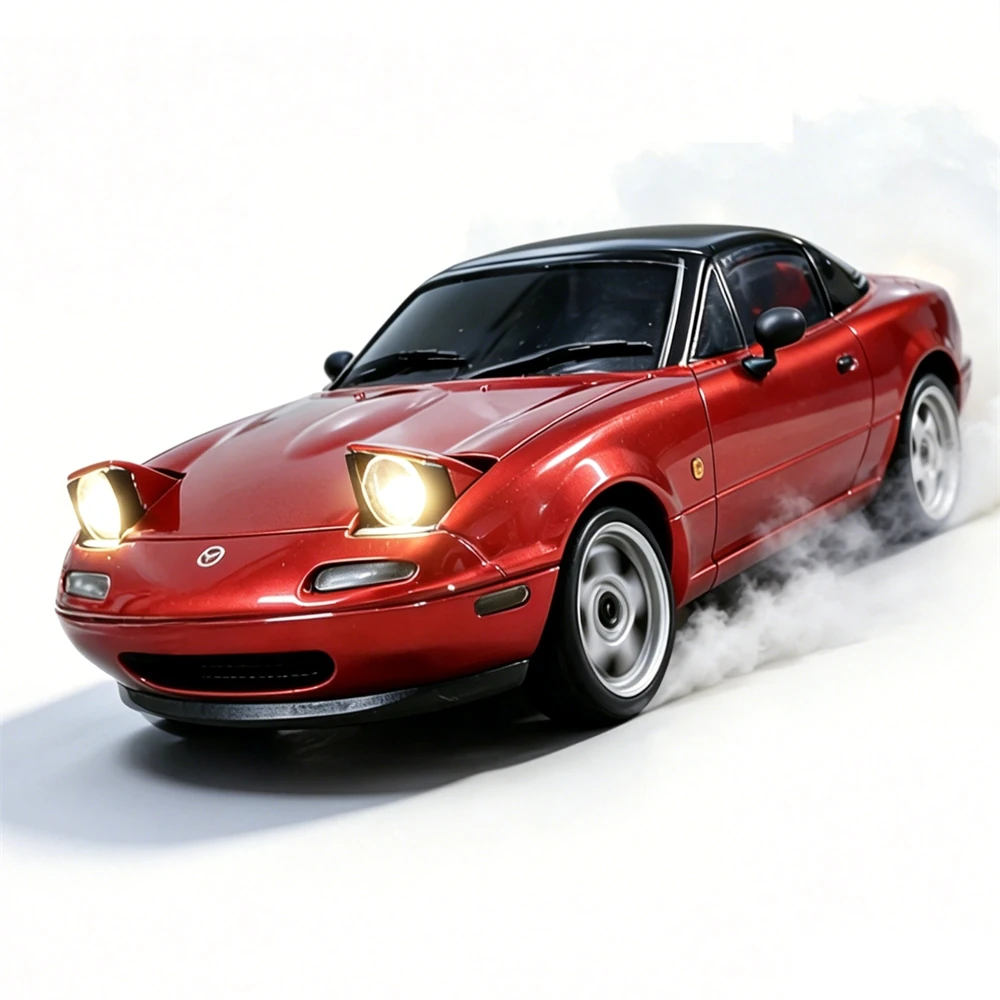 LDRC 1804 RTR 1/18 2.4G RWD RC Car Drift for Mazda MX-5 Miata NA Gyro LED Light Official Licensed On-Road Full Proportional Remote Control Racing Vehicles Models Toys — LDR\/C