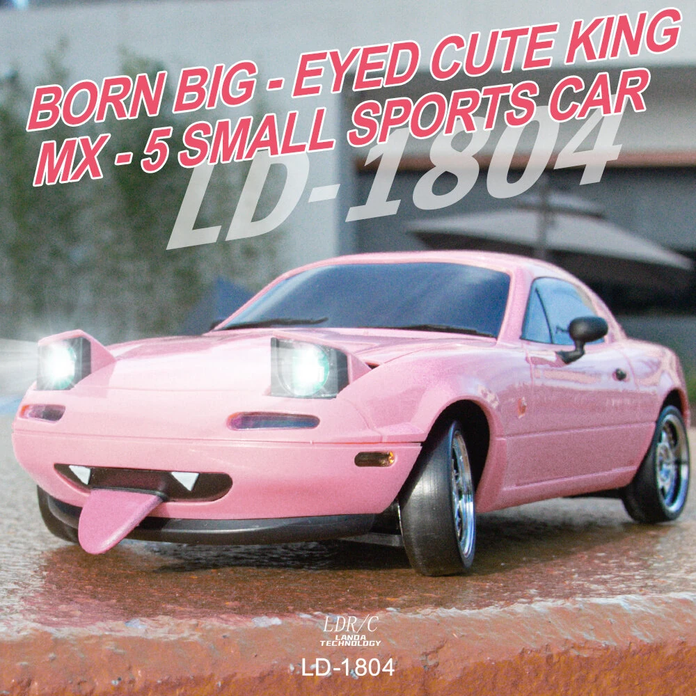 LDRC 1804 RTR 1/18 2.4G RWD RC Car Drift for Mazda MX-5 Miata NA Gyro LED Light Official Licensed On-Road Full Proportional Remote Control Racing Vehicles Models Toys — view 10