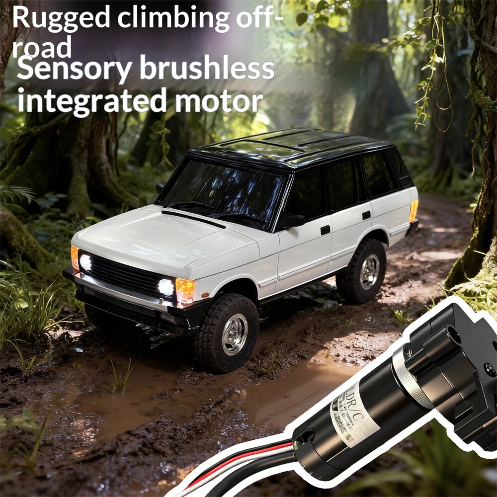LDRC 18401 PRO RTR 1/18 2.4G 4WD FOC Sensored Brushless RC Car Rock Crawler Off-Road Climbing Truck LED Light Full Proportional Vehicles Models Metal Drive Shaft Oil Shocks Toys — view 10