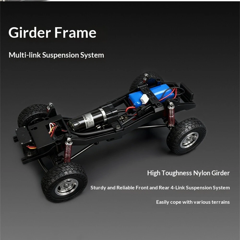 LDRC 18401 PRO RTR 1/18 2.4G 4WD FOC Sensored Brushless RC Car Rock Crawler Off-Road Climbing Truck LED Light Full Proportional Vehicles Models Metal Drive Shaft Oil Shocks Toys — view 4