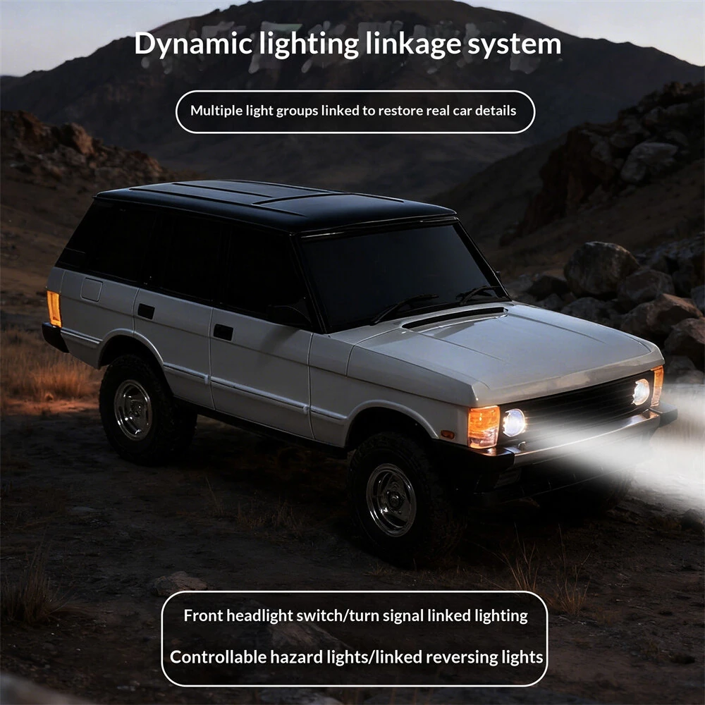 LDRC 18401 PRO RTR 1/18 2.4G 4WD FOC Sensored Brushless RC Car Rock Crawler Off-Road Climbing Truck LED Light Full Proportional Vehicles Models Metal Drive Shaft Oil Shocks Toys — view 9