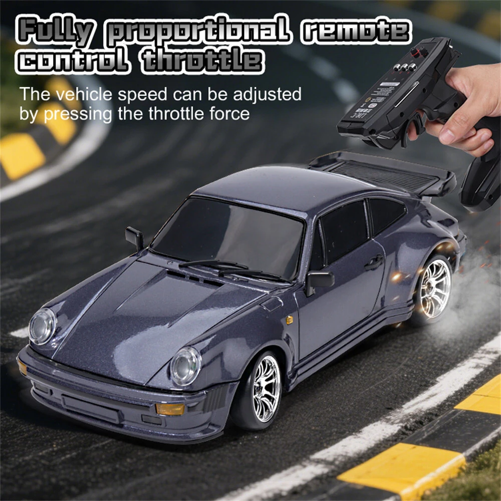 LDRC 1898 RTR 1:18 Scale RC Drift Car with Gyro & LED Lights 2.4G RWD Radio Control Car for Adults and Kids Alloy Body Shell Ready to Run — view 11
