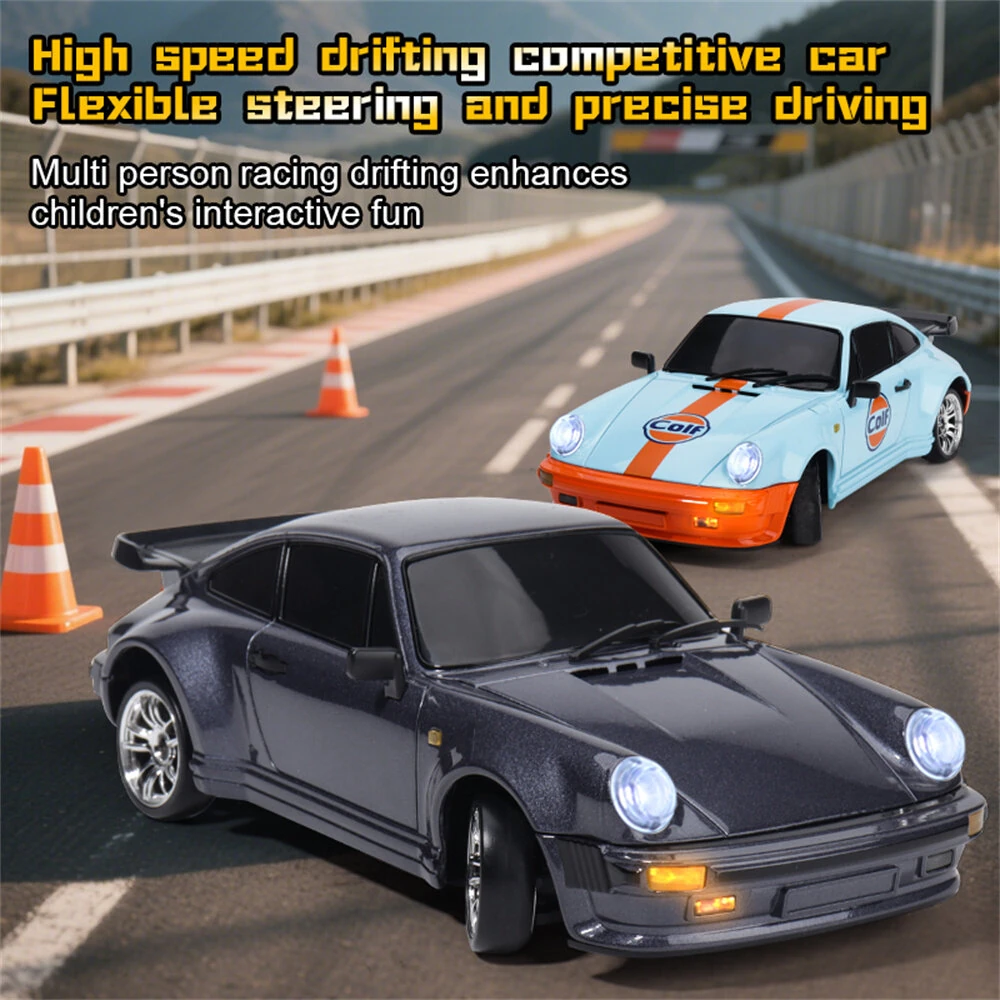 LDRC 1898 RTR 1:18 Scale RC Drift Car with Gyro & LED Lights 2.4G RWD Radio Control Car for Adults and Kids Alloy Body Shell Ready to Run — view 9