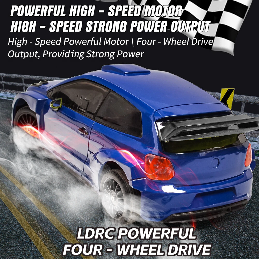 LDRC 2801 RTR 1/28 2.4G 4WD RC Car Drift for POLO R LED Light On-Road Full Proportional Racing Vehicles Models Toys — view 6