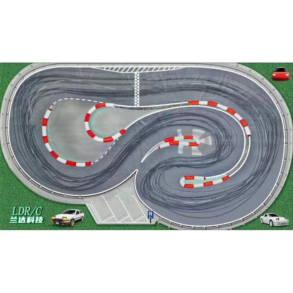 LDRC A86 A86P 1802 1/18 1/24 Drift RC Car Parts 2X3.5m Race Track Map Table Scene Mat Vehicles Model Parts LA0050 — LDR\/C