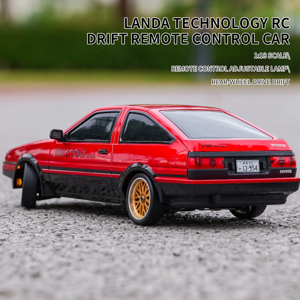 LDRC LD-A86P RTR 1/18 2.4G RWD RC Car Drift Vehicles Flip LED Lights Full Proportional Controlled Models Toys — view 11