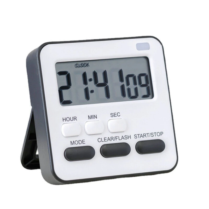 LED Digital Kitchen Timer 24-Hour Countdown Memory Function Dual Alarm Snooze Magnetic Base Optional Colors — view 3