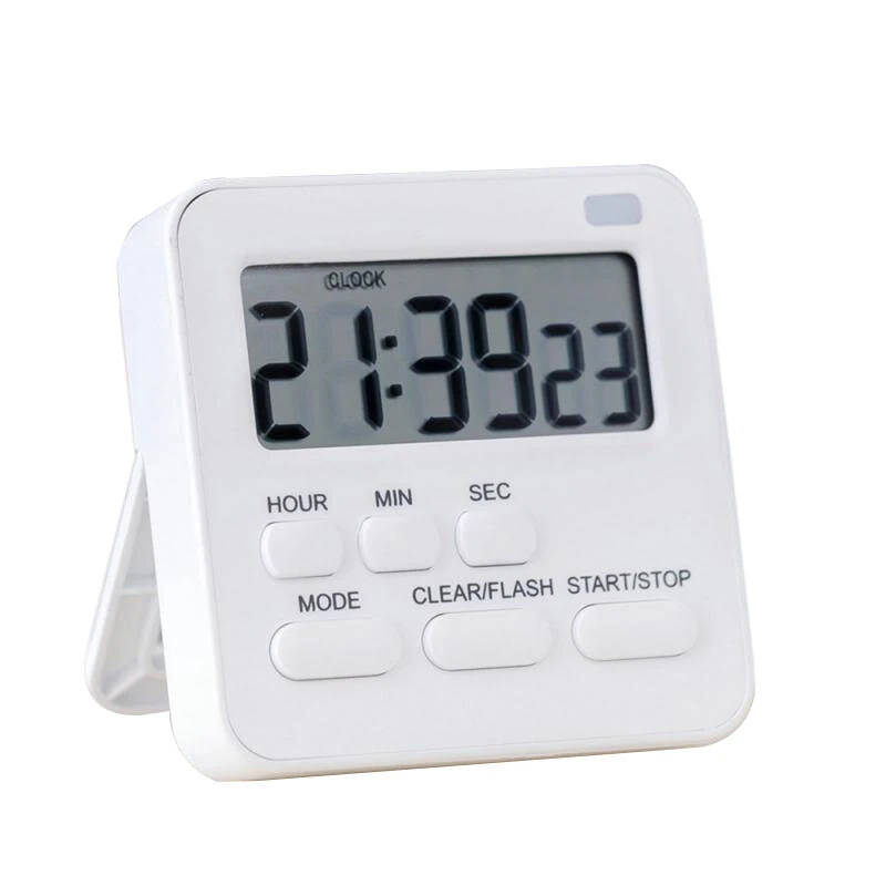 LED Digital Kitchen Timer 24-Hour Countdown Memory Function Dual Alarm Snooze Magnetic Base Optional Colors — view 4