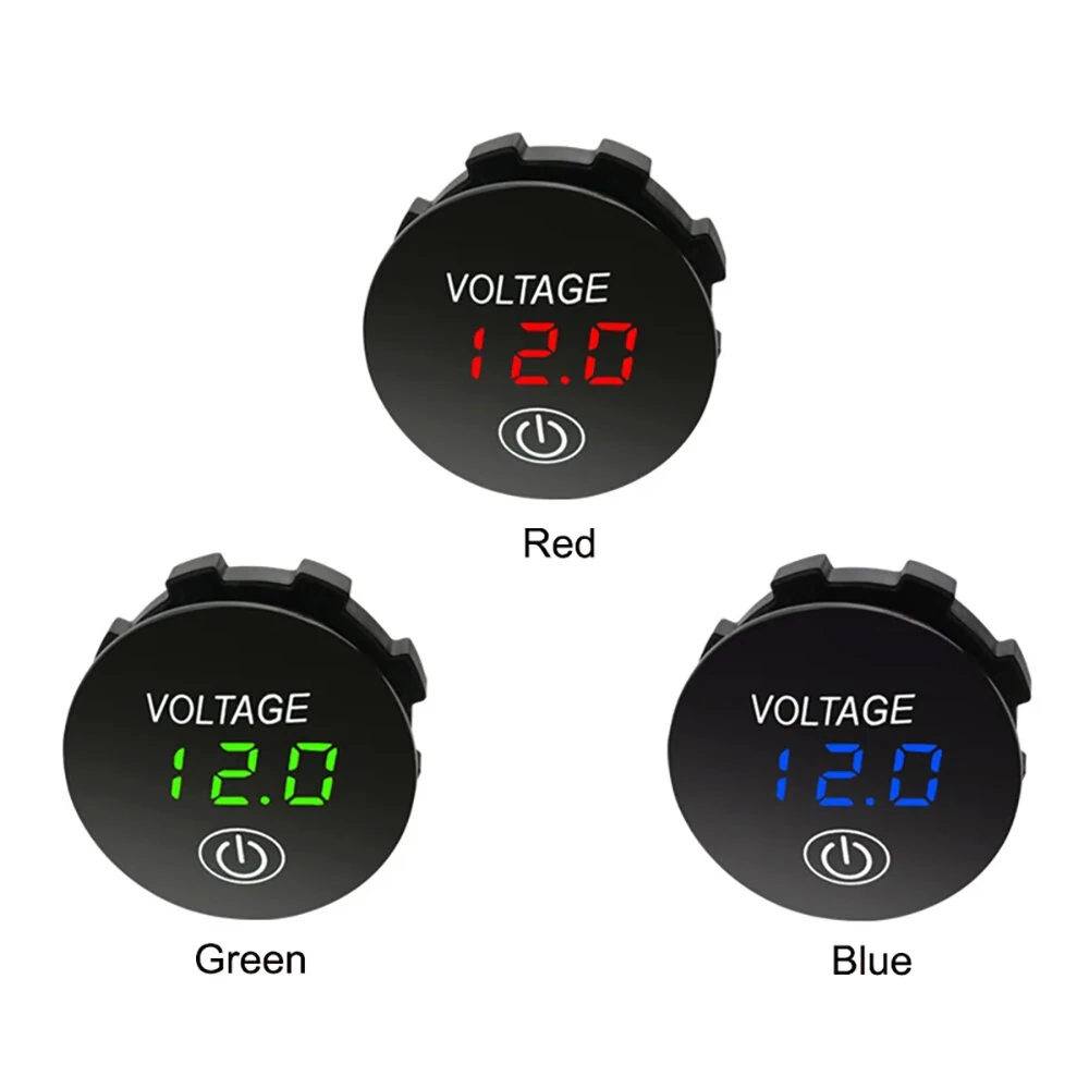 LED Digital Voltmeter 12V Waterproof Voltmeter Battery Tester with Digital Touch Display Panel for Car and Marine — view 3