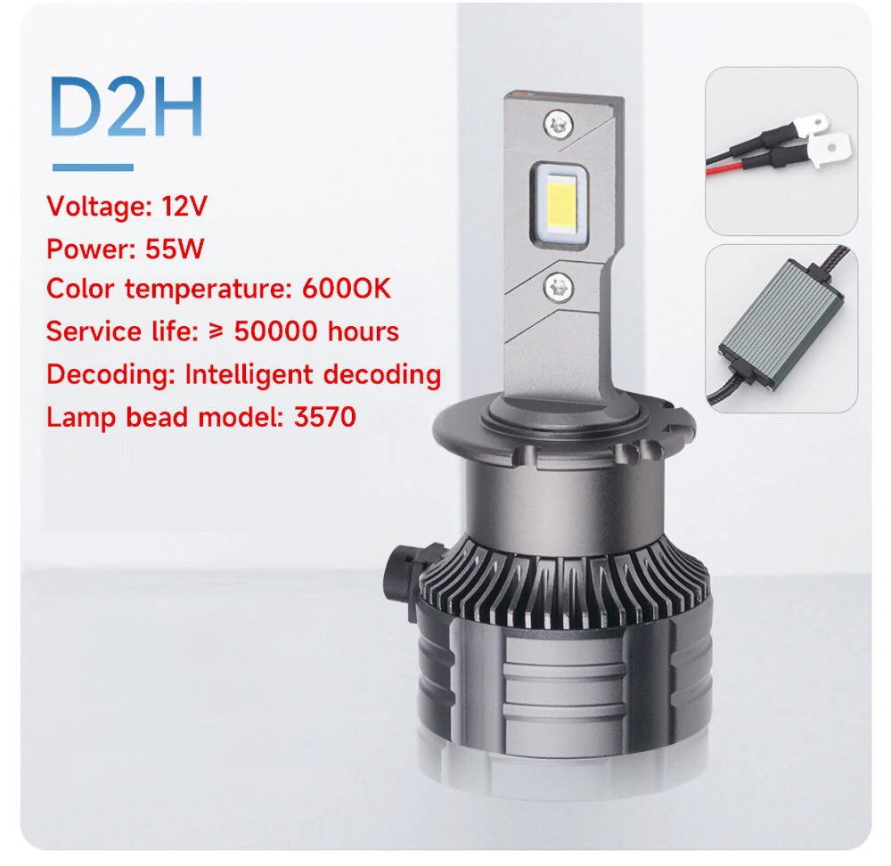LED Headlight Bulbs CANbus HID Replacement Conversion Kit 6000K Cool White Plug-in-Play — view 10