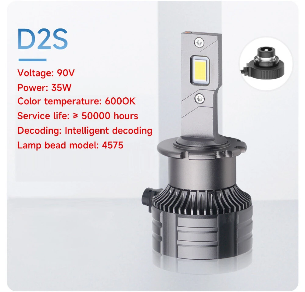 LED Headlight Bulbs CANbus HID Replacement Conversion Kit 6000K Cool White Plug-in-Play — view 7