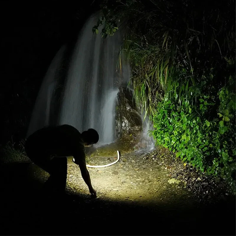 LED Keychain Light Mini COB Flashlight Rechargeable with Magnetic Tail Lantern Camping Portable Emergency Torch — view 4