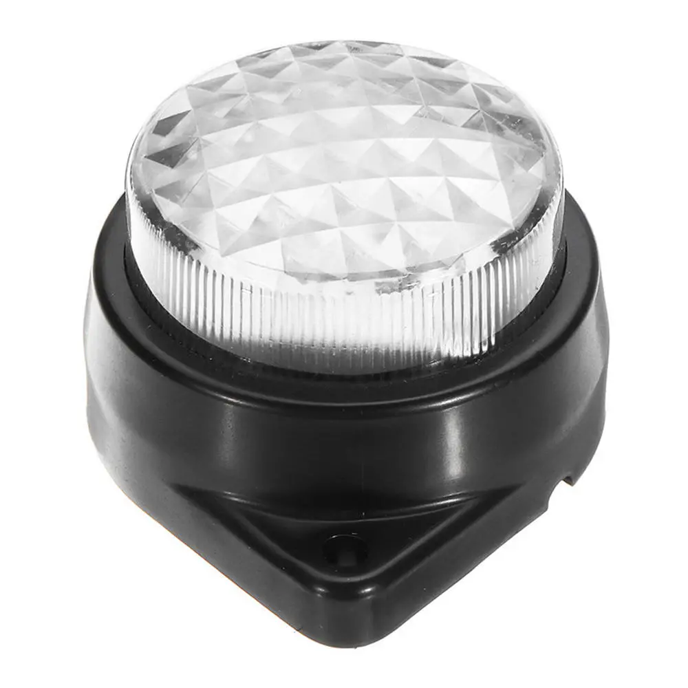 LED Light Clearance Front Rear Side Marker Indicator Lamp Round Outer Display Width Light — view 10