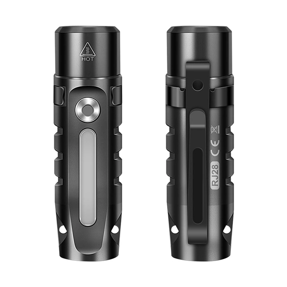 LED Mini Waterproof USB-C Rechargeable Flashlight with Clip & Magnetic Metal Conveniently Flashlight Suitable for Hiking Camping — view 2