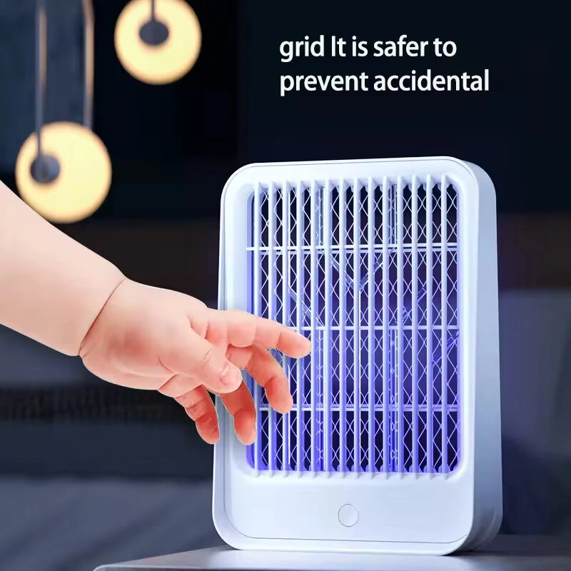 LED Mosquito Killer Lamp Dual-Power 800mAh Rechargeable Battery USB Charging Indoor Outdoor Bug Zapper Portable Light Source Efficient Insect Eliminator — view 4