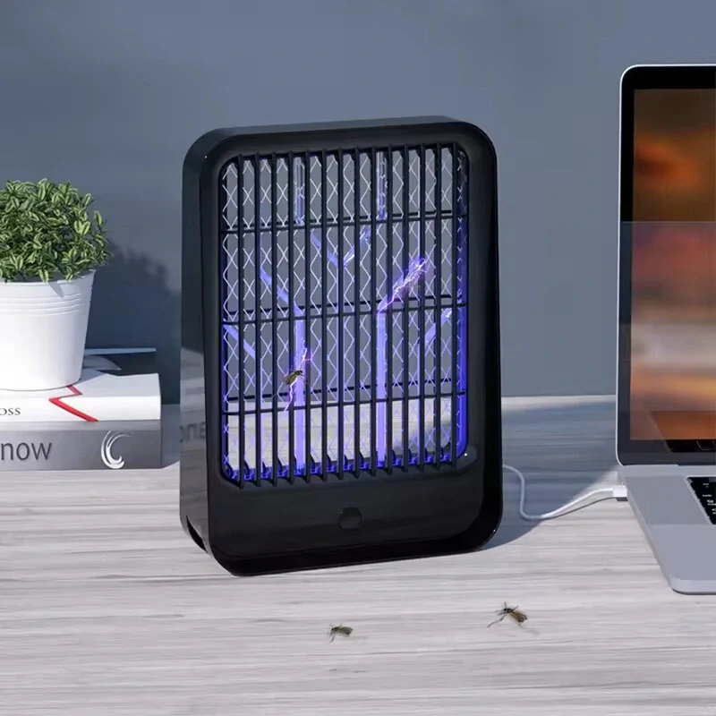 LED Mosquito Killer Lamp Dual-Power 800mAh Rechargeable Battery USB Charging Indoor Outdoor Bug Zapper Portable Light Source Efficient Insect Eliminator — view 7