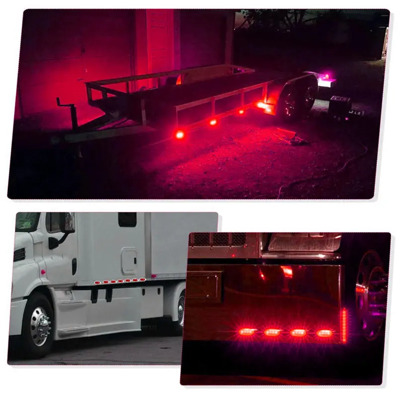 LED Side Marker Indicator Lights Clearance Lamp DC 24V for Truck Trailer Bus — view 10
