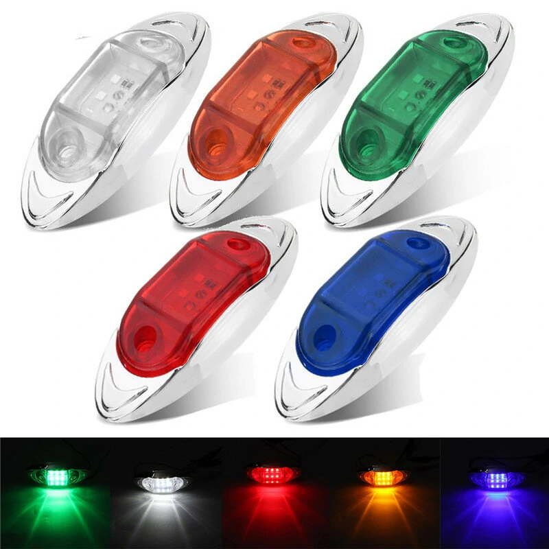 LED Side Marker Indicator Lights Clearance Lamp DC 24V for Truck Trailer Bus — view 2