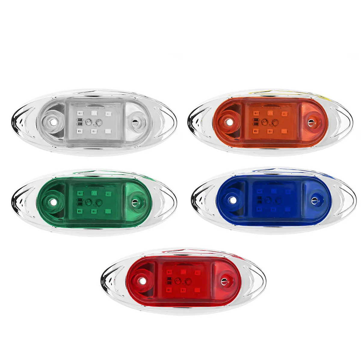 LED Side Marker Indicator Lights Clearance Lamp DC 24V for Truck Trailer Bus — view 3