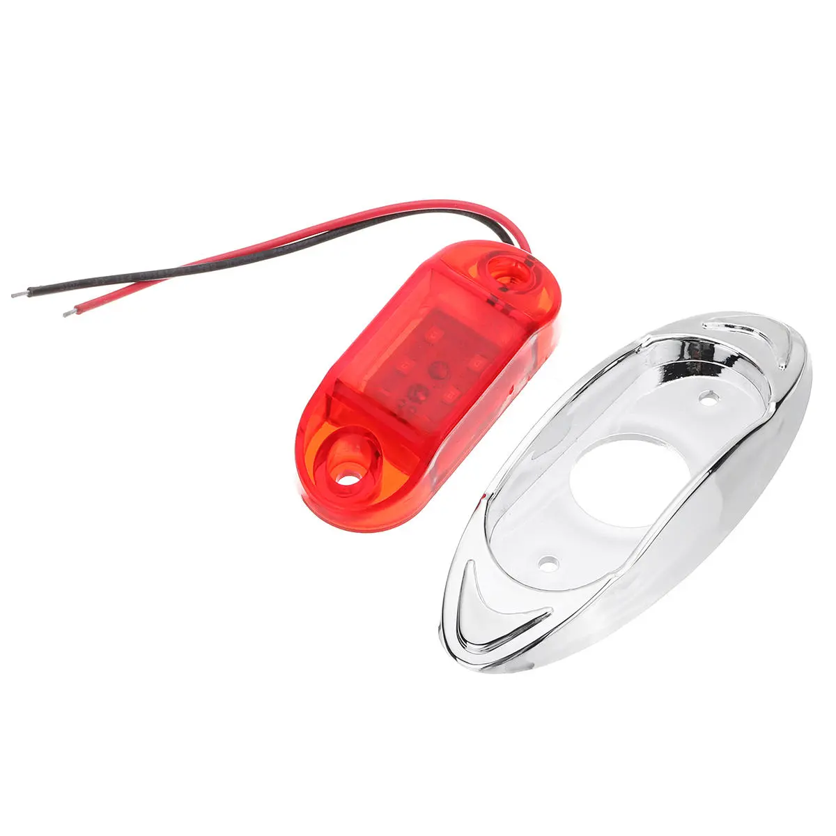 LED Side Marker Indicator Lights Clearance Lamp DC 24V for Truck Trailer Bus — view 7