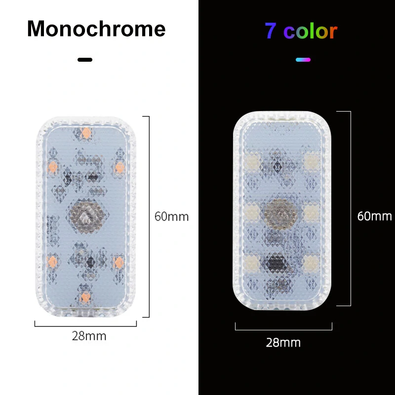 LED Touch Light Mini Wireless Car Interior Lighting Auto Roof Ceiling Reading Lamp for Door Foot Trunk Storage Box USB Charging — view 8