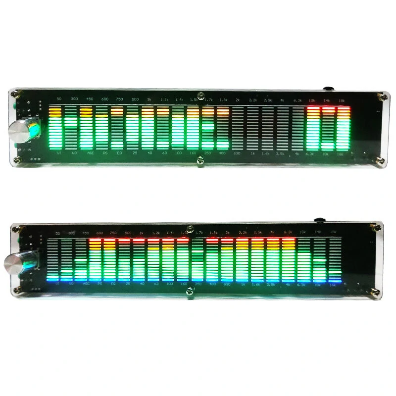 LED2015 Music Spectrum Level Light Multi-mode DSP Equalizer EQ Voice Pickup Color Acrylic Shell — view 4