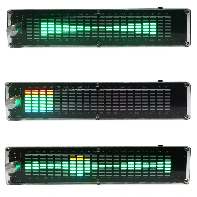 LED2015 Music Spectrum Level Light Multi-mode DSP Equalizer EQ Voice Pickup Color Acrylic Shell — view 5