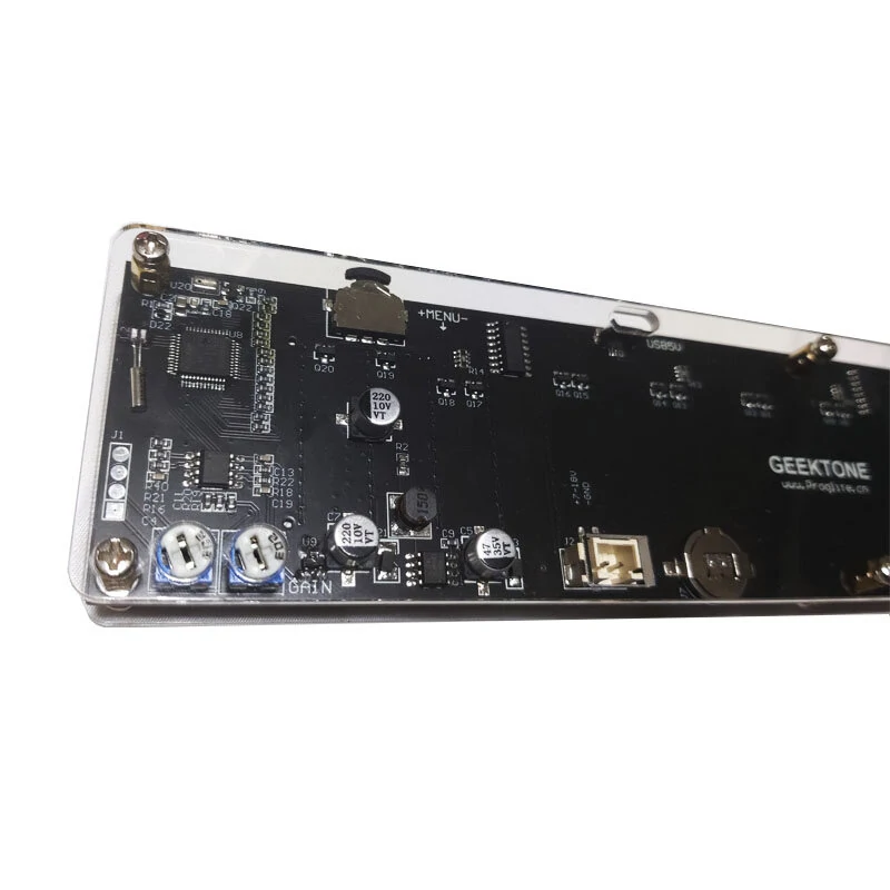 LED2015 Music Spectrum Level Light Multi-mode DSP Equalizer EQ Voice Pickup Color Acrylic Shell — view 7