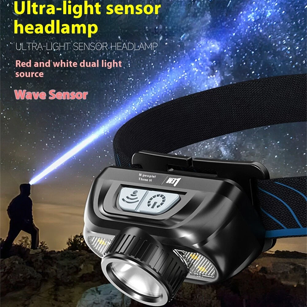 LEM Outdoor Long-Lasting Powerful Rechargeable Sensor Headlamp Ultra-Bright Headlamp for Outdoor Night Fishing Riding — view 4