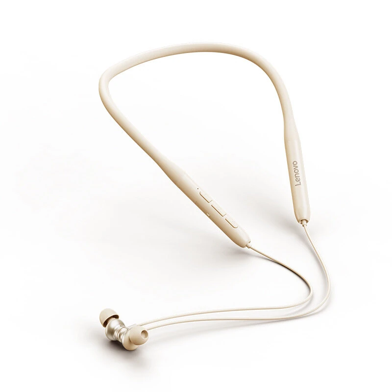 Lenovo E500 Neckband Earphone Wireless bluetooth 5.4 Headphone 10mm Drivers Ultra-CD Level Sound Wireless Earphone 18H Playtime Sports Earphones — Lenovo